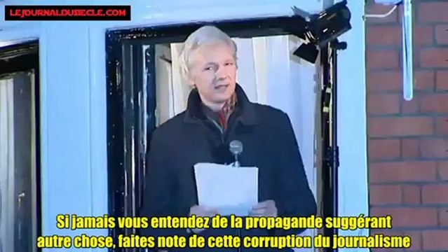 Discours de Julian Assange, fondateur de Wikileaks, depuis l'ambassade équatorienne à Londres Apprenez, défiez, agissez maintenant ! - 20 Décembre 2012