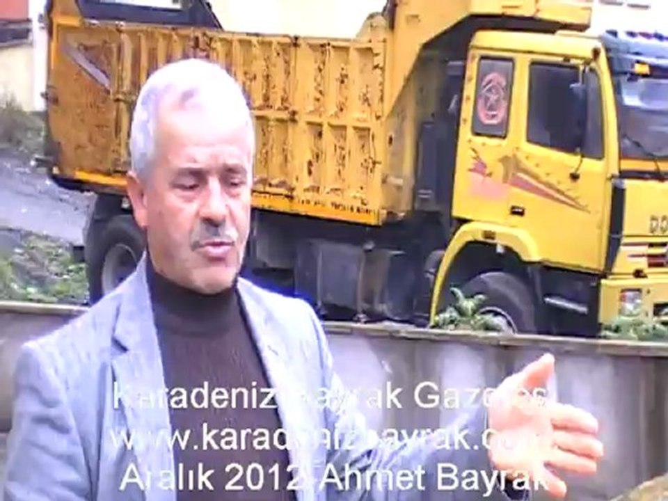 ORDU ŞİRİNEVLERDE YOL GÖL OLDU-KARADENİZBAYRAK