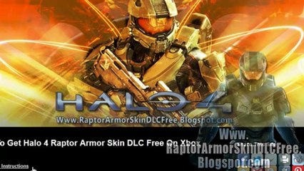Get Free Halo 4 Raptor Armor Skin DLC - Xbox 360