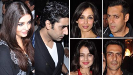Aishwarya, Abhishek, Salman, Akshay @ Anu Dewan's CHRISTMAS bash