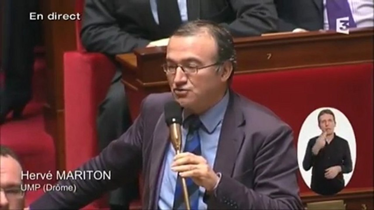 05/12/12 F3 Hervé Mariton évoque la censure de Frigide Barjot par un Maire PS favorable au Mariage Gay - La Manif Pour Tous