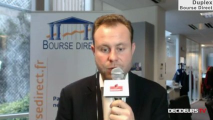 27/12 : Les Experts de Bourse Direct dans l'émission "Duplex Bourse" sur Décideurs TV