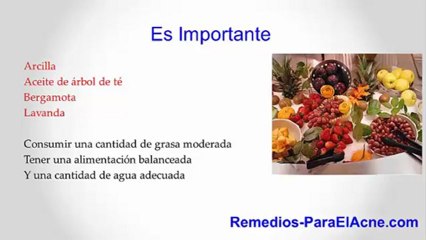remedios para el acne