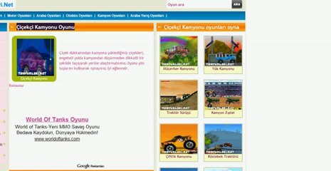 Çiçekçi Kamyonu Oyunu