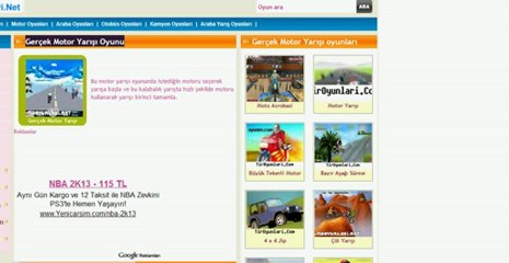 Gerçek Motor Yarışı Oyunu