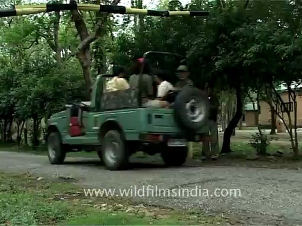 2549.Forest guard at check post in Corbett national Park.mov
