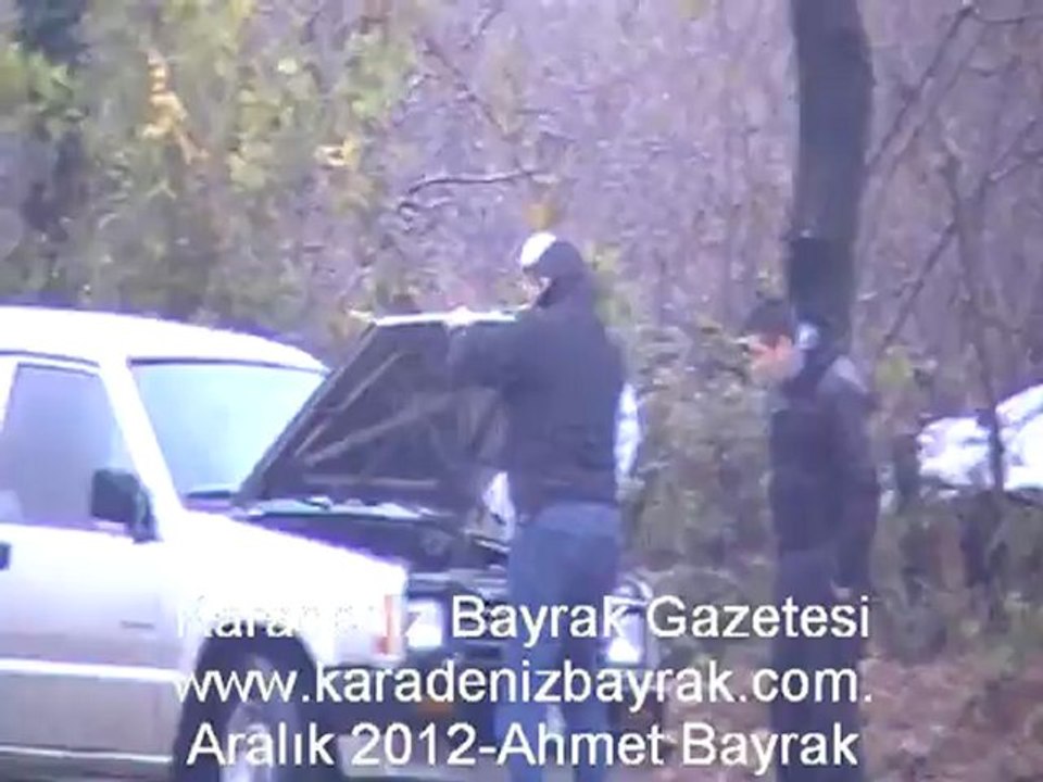 ORDUDA  SELE KAPILAN ARAC İTFAİYE KURTARDI-www.karadenizbayrak.com