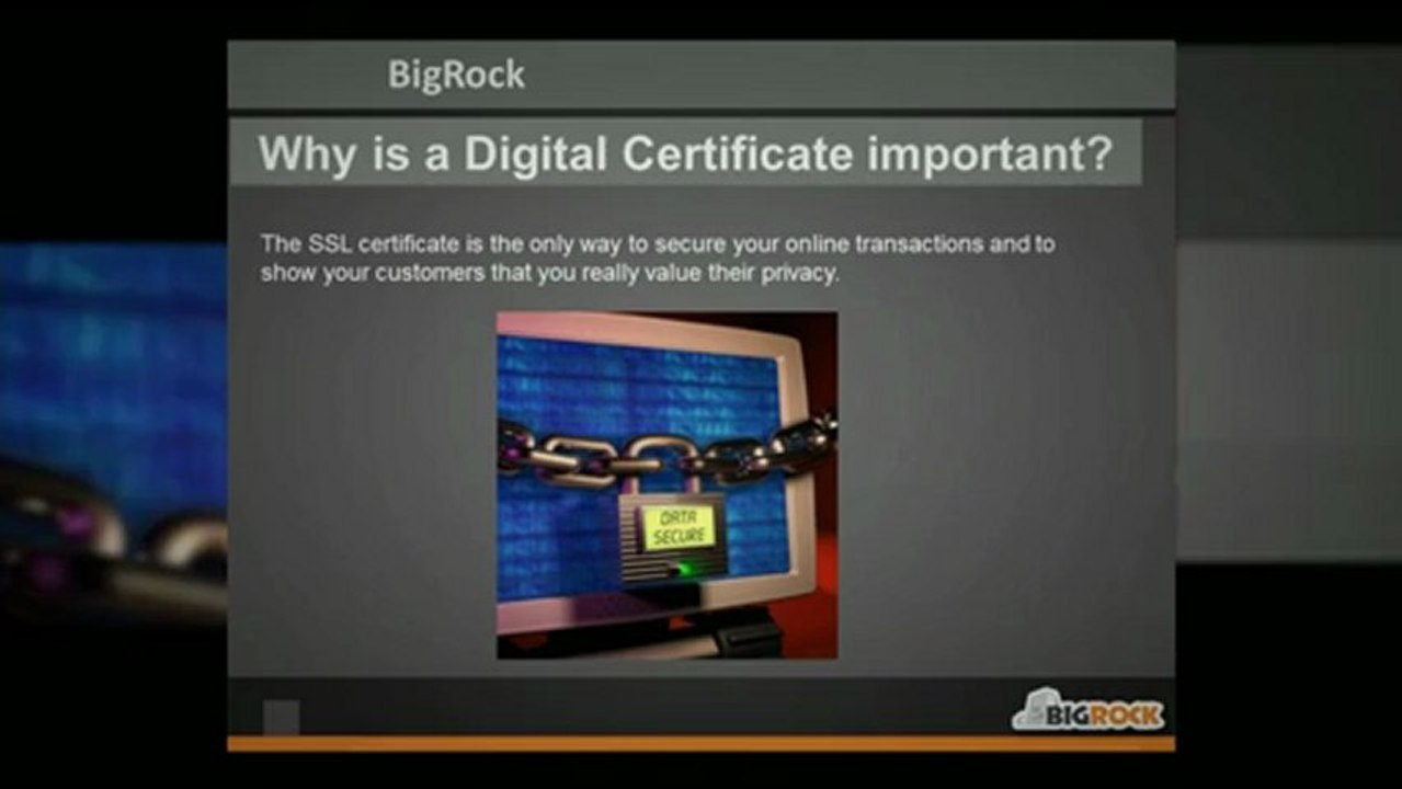 SSL Certificates for websites from Bigrock!