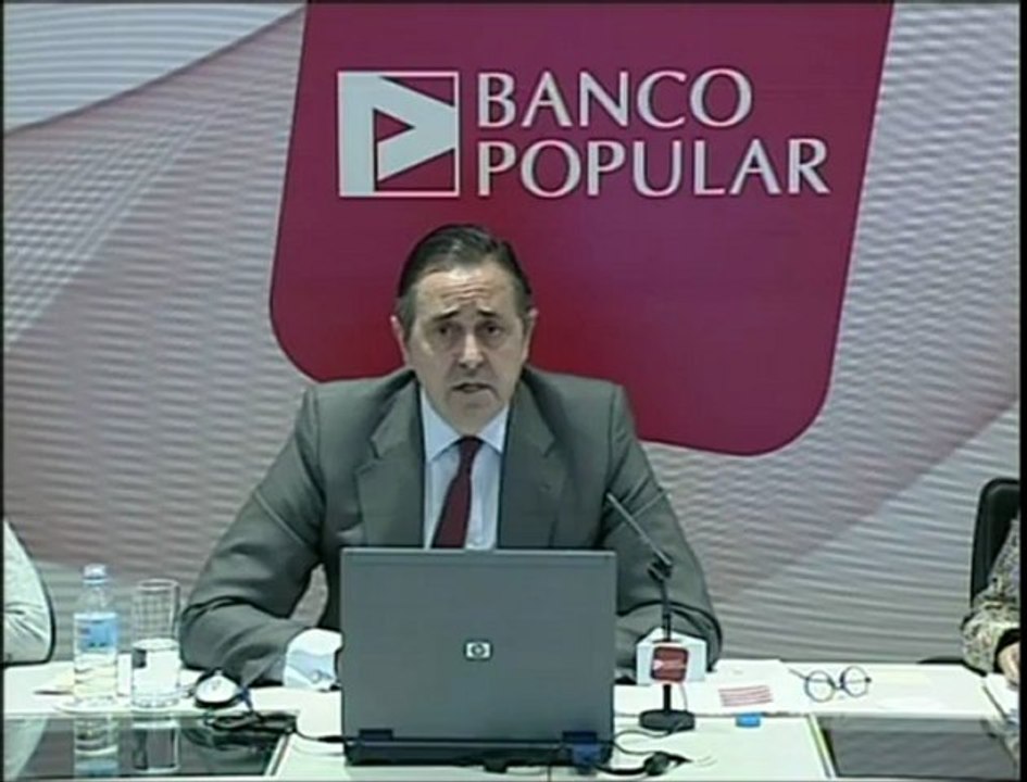 Part 3.Banco Popular, presidido por Angel Ron presenta sus resultados dentro de la crisis que atraviesa España