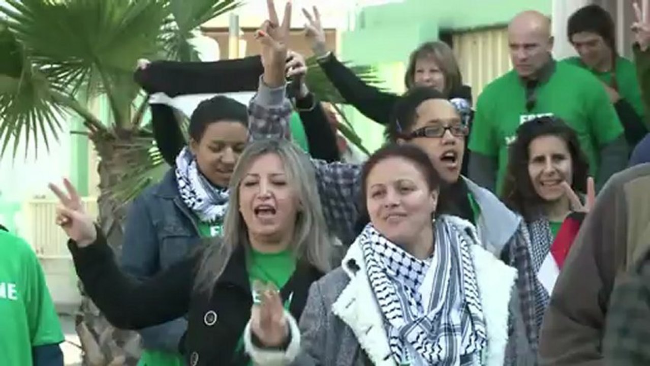 Foreign activists deliver medical aid in Gaza City