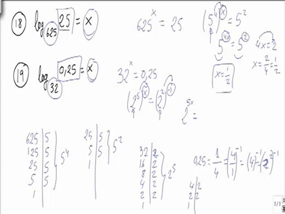 Ejercicios y problemas resueltos de logaritmos problema 18 Y 19