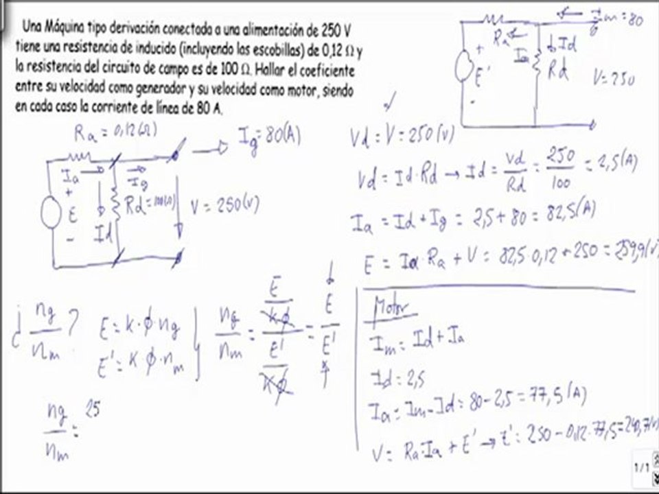 Maquinas electricas maquina tipo derivacion como motor y generador