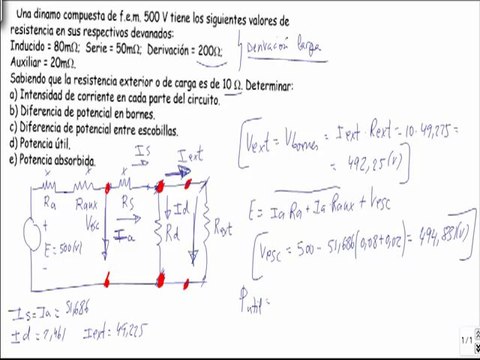 Maquinas electricas dinamo compuesta derivacion larga