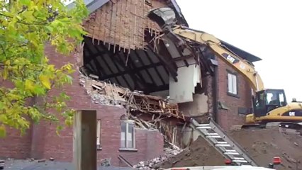 Church being torn down