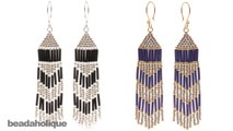 How to Make Brick Stitch and Fringe Beaded Earrings