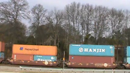 Norfolk Southern stack train through Austell Ga. to Whitaker Yard.
