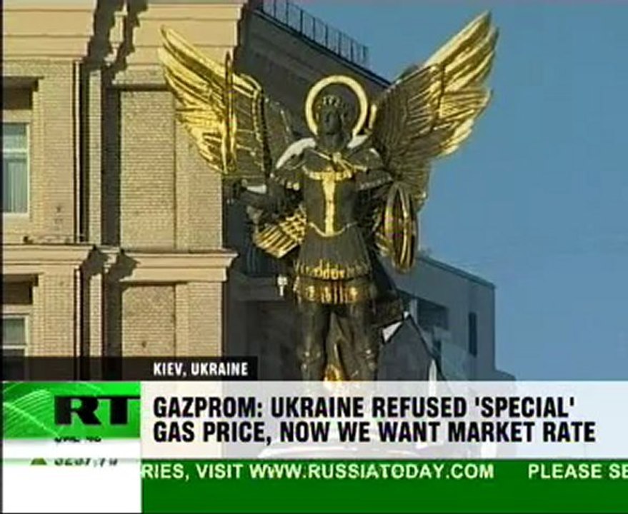 Gazprom shuts off gas to Ukraine and raises price
