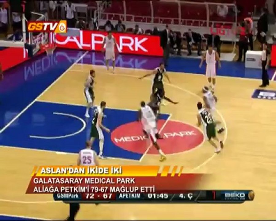 ERKEK BASKETBOL | Özet: Galatasaray Medical Park 79 - Aliağa Petkim 67