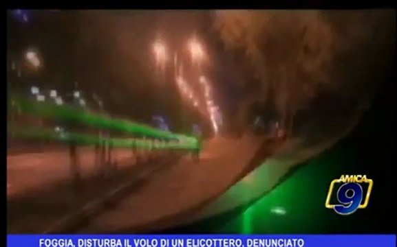 Foggia, disturba il volo di un elicottero, denunciato