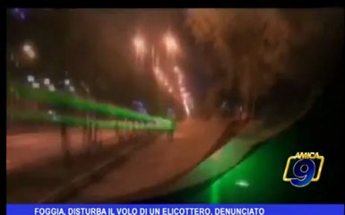Foggia, disturba il volo di un elicottero, denunciato