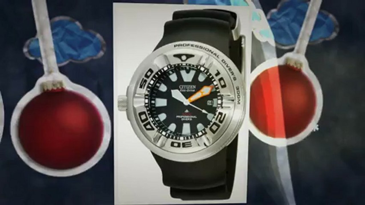 Citizen Men's BJ8050-08E Eco-Drive Professional Diver Black Rubber Strap Watch Reviews