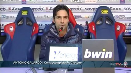 Fc Crotone | Sala Stampa, Antonio Galardo in conferenza