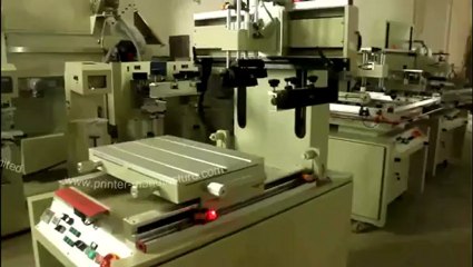 Flat Screen Printing Machine with Sliding Working Table