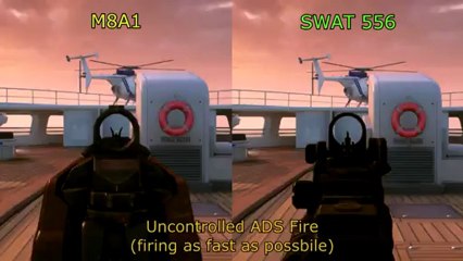BLACK OPS 2 M8A1 vs SWAT 556