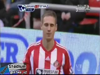 Sunderland 1-2 Tottenham = 52' Aaron Lennon | سندرلاند 1 × 2 توتنهام = آرون لينون د52