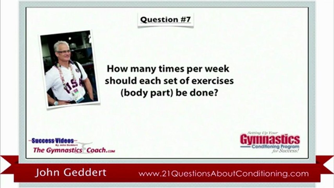 Gymnastics Conditioning-How Many Times Per Week
