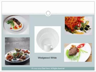Showcase Your Meal On Wedgwood White Plates