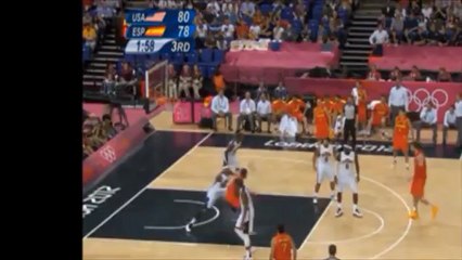 USA 107-100 Spain highlights London Olympic Games 2012