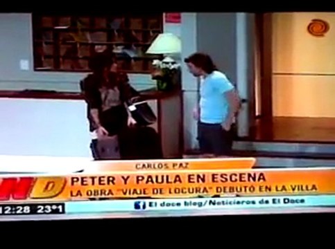 Hablan de Pedro y Paula en el estreno de Viaje de Locura en el Noticiero 12 de Córdoba - 26 de Diciembre (@CordobesitasPyP)