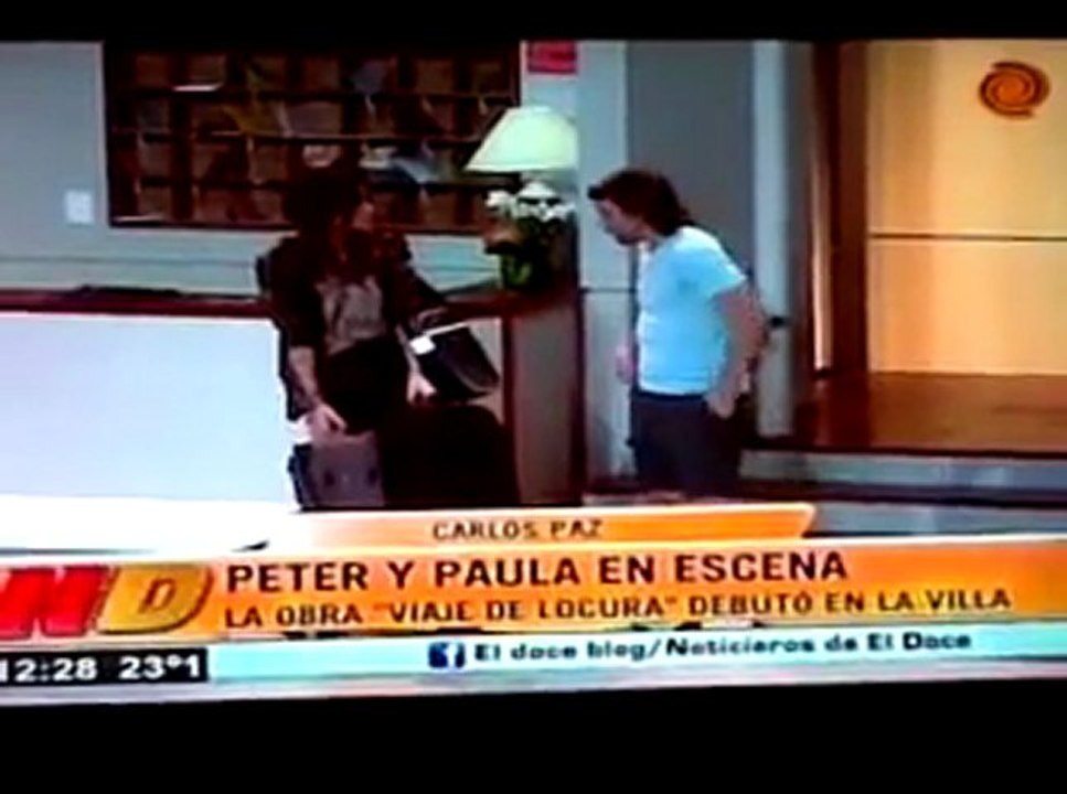 Hablan de Pedro y Paula en el estreno de Viaje de Locura en el Noticiero 12 de Córdoba - 26 de Diciembre (@CordobesitasPyP)