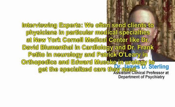 Dr. James D. Sterling Discusses New York Center for Psychotherapy’s Referrals