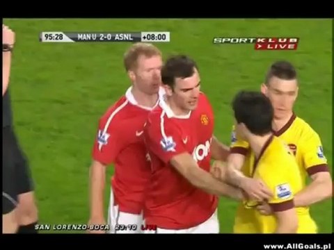 Paul Scholes, pierwsze próby czytania gry.