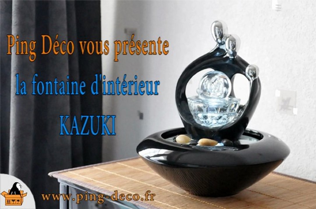 Fontaine d'interieur zen déco coloris noire KAZUKI