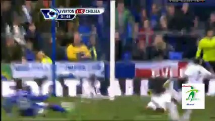 هدف إيفرتون الأول أمام تشيلسى (بينار)30_12_2012