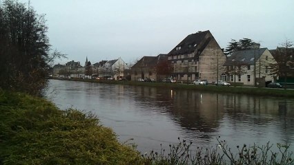 Les rives du Blavet, Pontivy, décembre 2012