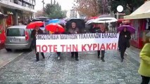 Protesta dei commercianti ad Atene