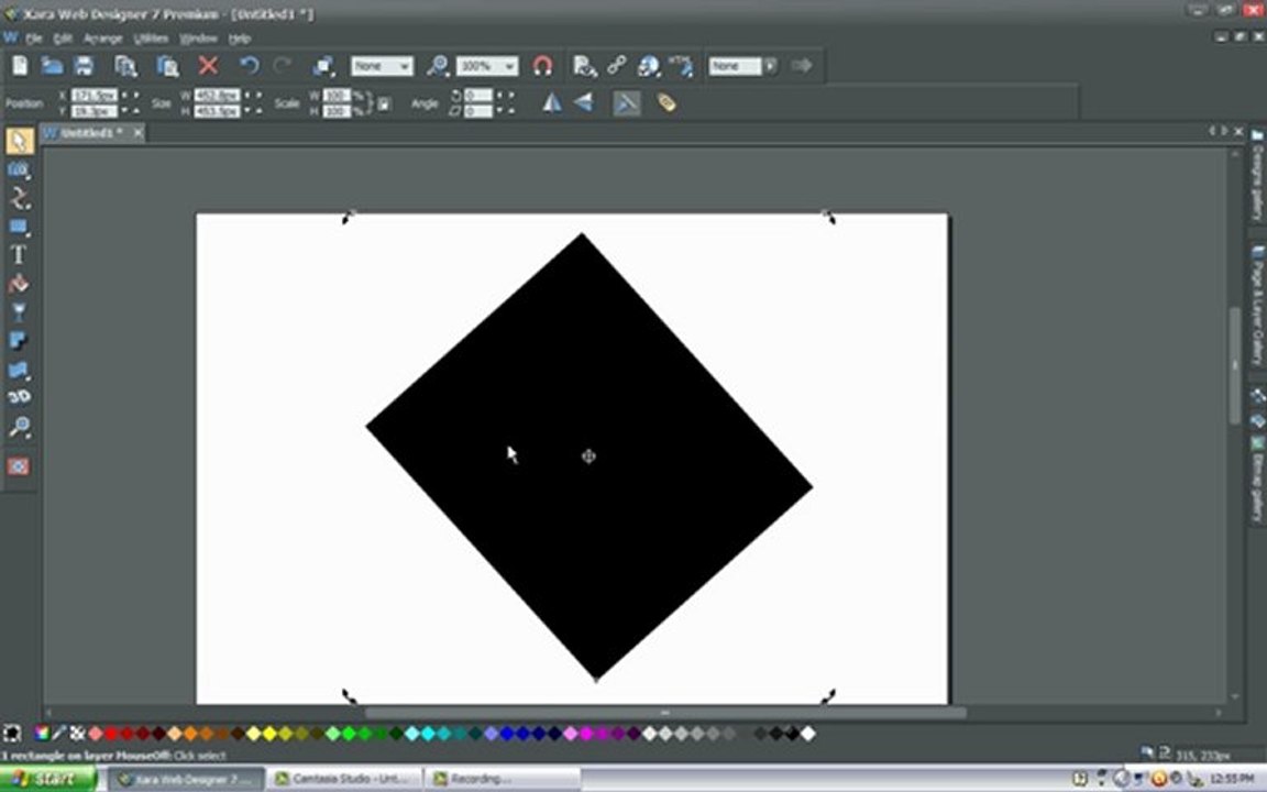 Xara Web Designer 7 Lesson 01: Xara Selection Tool