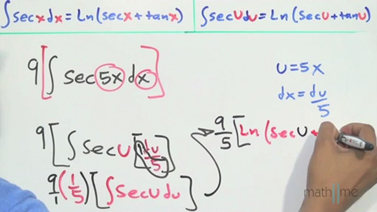 Integral de la función Secante