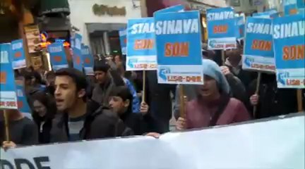 Lise-Der "Sınava Staja Son" Eylemi