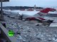 FIRST VIDEO: Plane crash-lands into Moscow highway near Vnukovo Airport