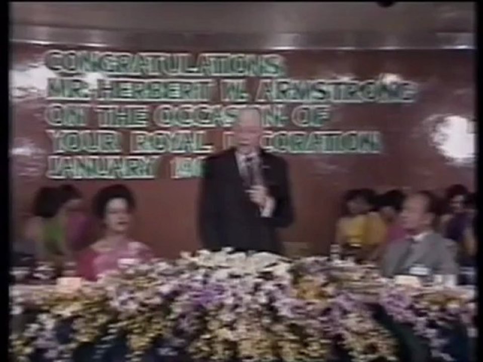 The World Tomorrow- Herbert W Armstrong [ A Voice Crying out in Thailand]