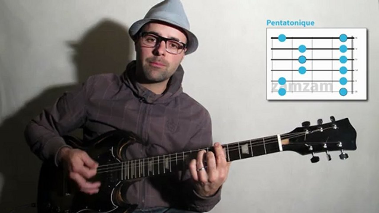 Improviser à la guitare, les bends 2 (impro 08) avec zamzam
