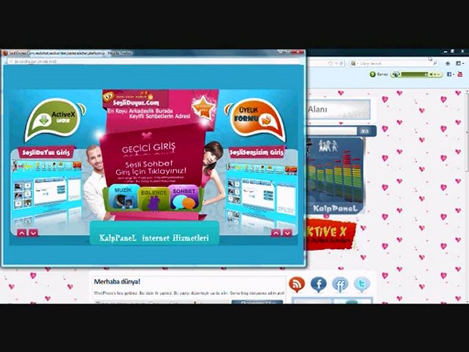 # SesLiSensizim.com SesLiChat Tanitim Video......Buyurun izleyinnnn