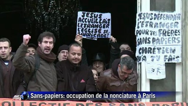 Paris: occupation de la nonciature en soutien à des sans-papiers