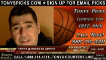 Houston Rockets versus Atlanta Hawks Pick Prediction NBA Pro Basketball Odds Preview 12-31-2012