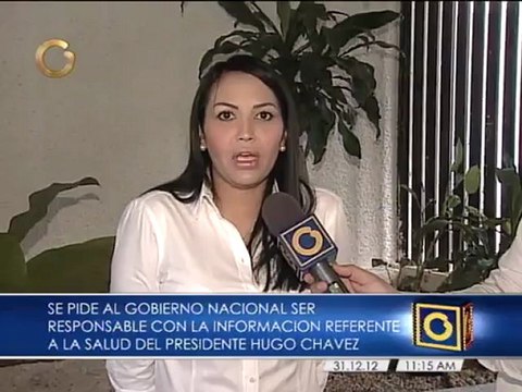 Solórzano: Hemos vivido un blackout comunicacional con la salud del Presidente